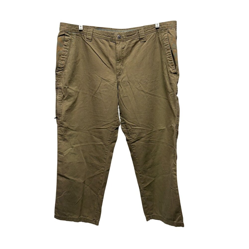 Columbia Mens Cargo Pants 44X30 Khaki Cotton Outdoor Utility Workwear Casual